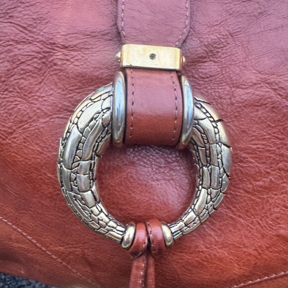 Jimmy Choo Leather Hobo Shoulder Bag Braided Handle 2000s to early 2010s era - Picture 3 of 15